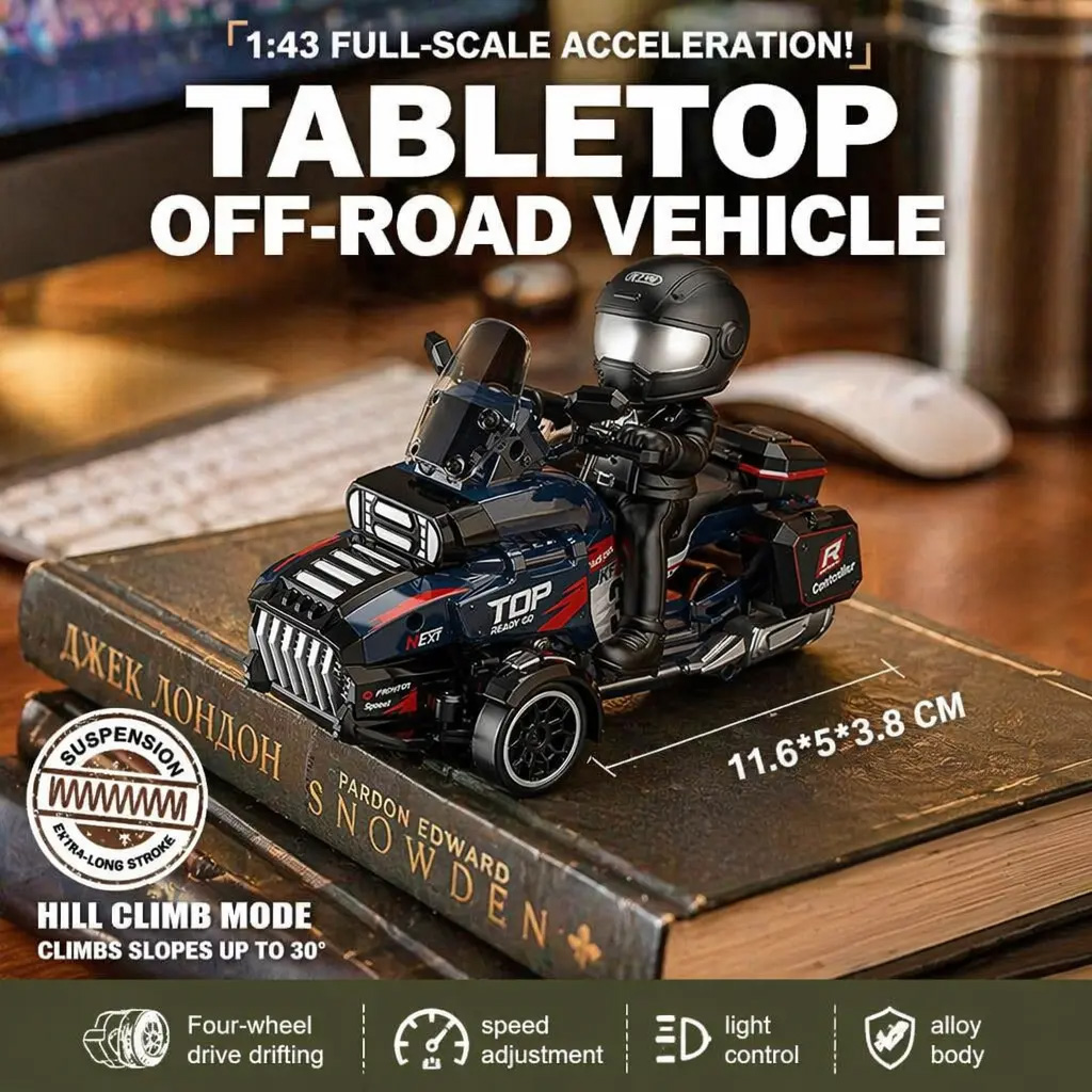 Rc Roc Hobby - 新型1/43 4WDミニRCドリフトカー 2.4Gリモコンレーシングカー 速度調整機能付き ライトコントロール ホビートイモデル
