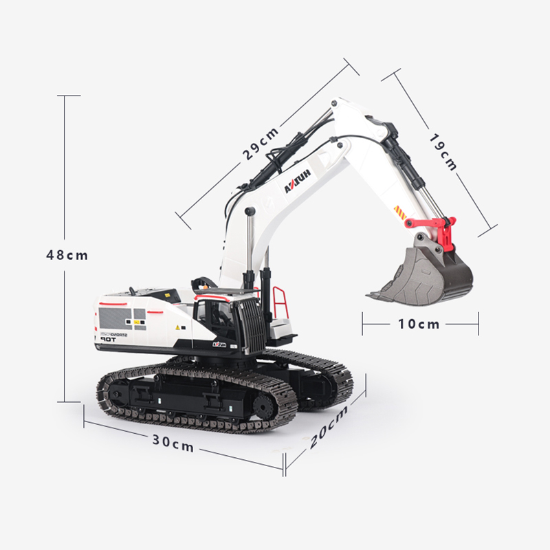 Rc Excavator Hydraulic - RC ショベルカー 1/14 HUINA メタルトラック車リモートコントロールモデル 1594