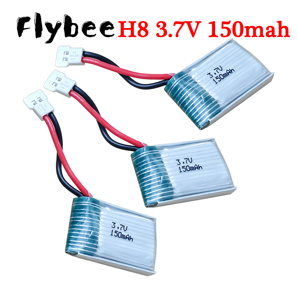 Hobby Rc Quadcopters - XH2.54 プラグ、3.7V 150mAh 651723 リポバッテリー X2