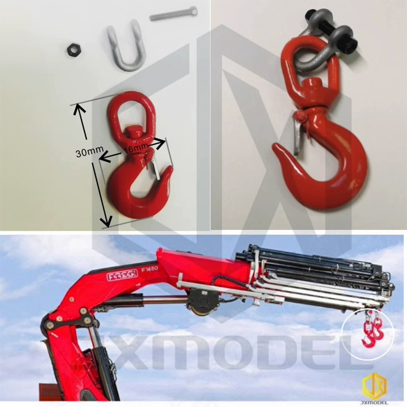 Rc Excavator Hydraulic - タミヤ-トラッククレーンフック,f1650タミヤ1/14,改良および改良された金属シミュレーションロック