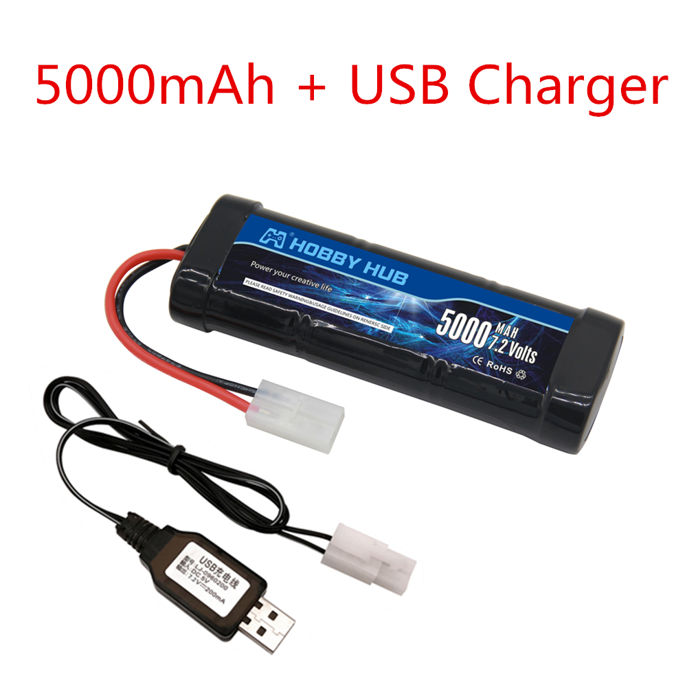 7.2V 5000mAh ニッケル水素バッテリーパック タミ - Rc Hobby & Maskinservice I Eskilstuna のレビューと価格