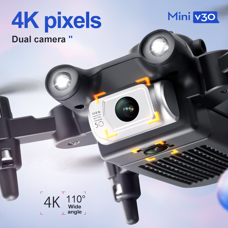ミニ V30 WiFi FPV ドローン 4K HD デュア - Hobby Rc Quadcopters のレビューと価格