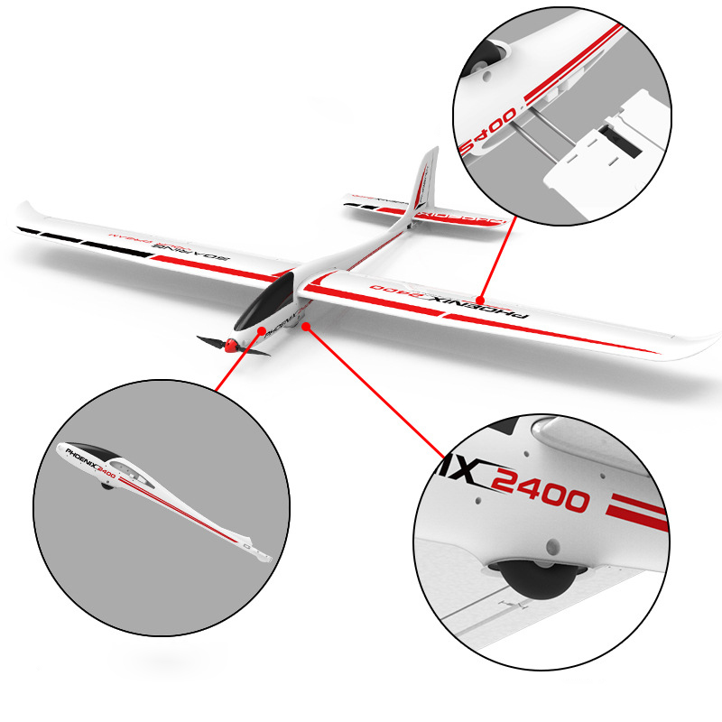 Volantex-グライダー飛行機モデル,phenix 75 - Rc Plane Hobby Zone のレビューと価格