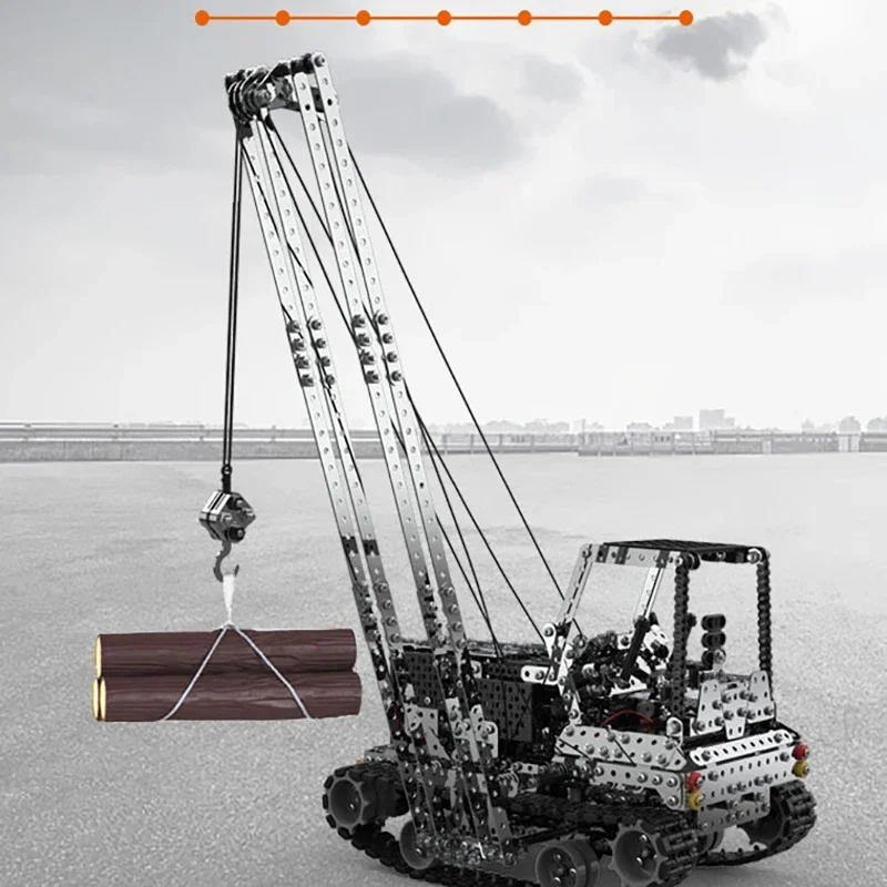 DIYメタルRCクレーン電動ホイストトラックカー2.4G 1 - Rc Hobbies のレビューと価格