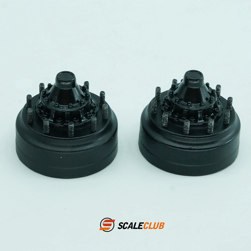 Scaleclub-メタルホープバカバー、リアホイールハブヘ - Rc Excavator Hydraulic のレビューと価格