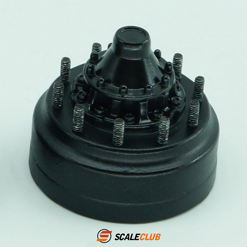 Scaleclub-メタルホープバカバー、リアホイールハブヘ - Rc Excavator Hydraulic のレビューと価格