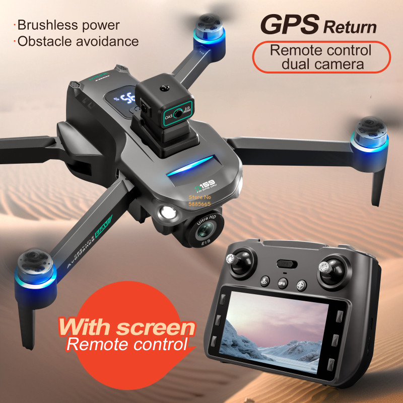 リモコン付きクワッドコプタードローン,障害物回避,LEDスク - Hobby Rc Quadcopters のレビューと価格