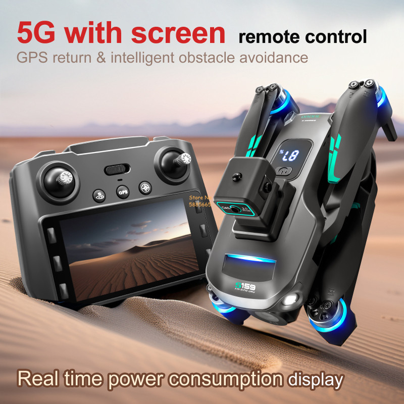 リモコン付きクワッドコプタードローン,障害物回避,LEDスク - Hobby Rc Quadcopters のレビューと価格