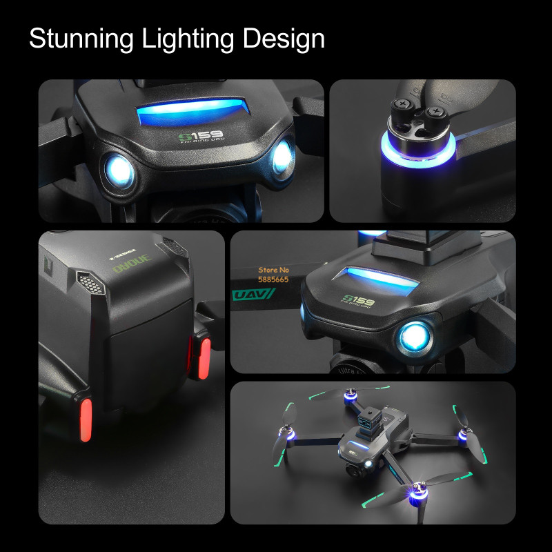リモコン付きクワッドコプタードローン,障害物回避,LEDスク - Hobby Rc Quadcopters のレビューと価格