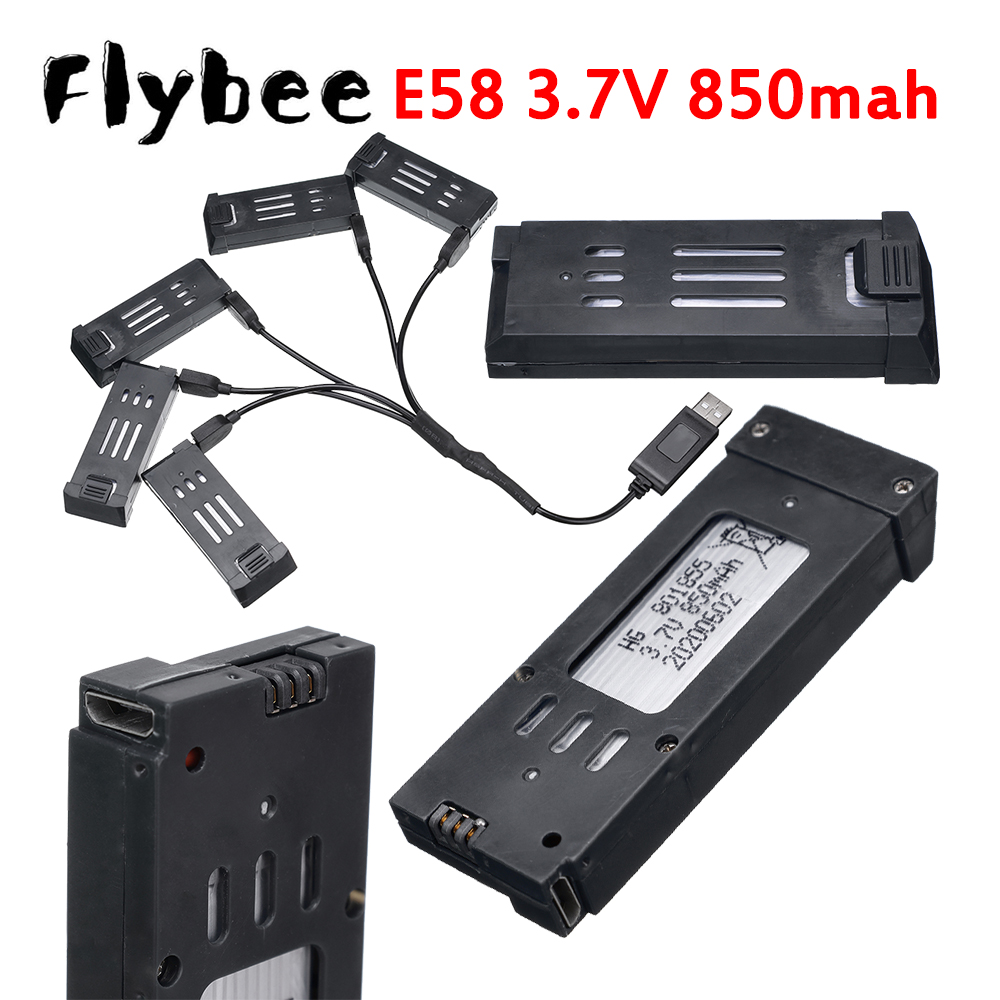 3.7V 850mAh RC ドローンバッテリー E58 E - Hobby Rc Quadcopters のレビューと価格