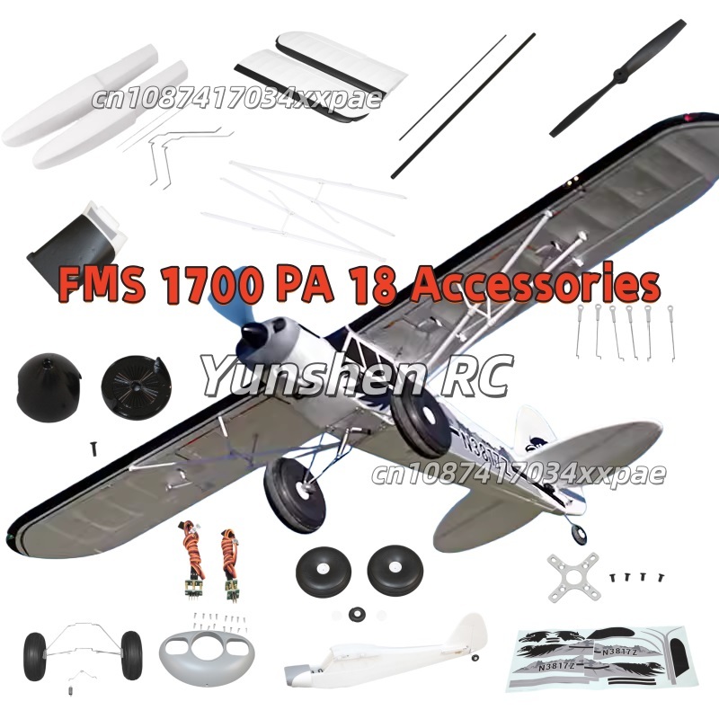 FMS RC 飛行機デカール 1700 ミリメートル PA- - Rc Hobby & Maskinservice I Eskilstuna のレビューと価格