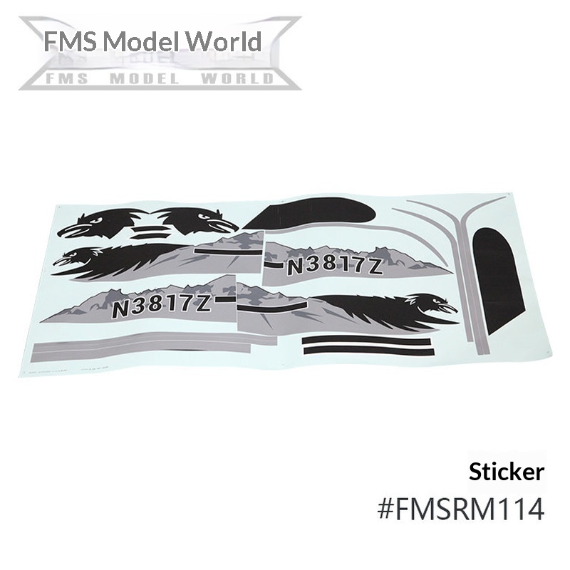 FMS RC 飛行機デカール 1700 ミリメートル PA- - Rc Hobby & Maskinservice I Eskilstuna のレビューと価格