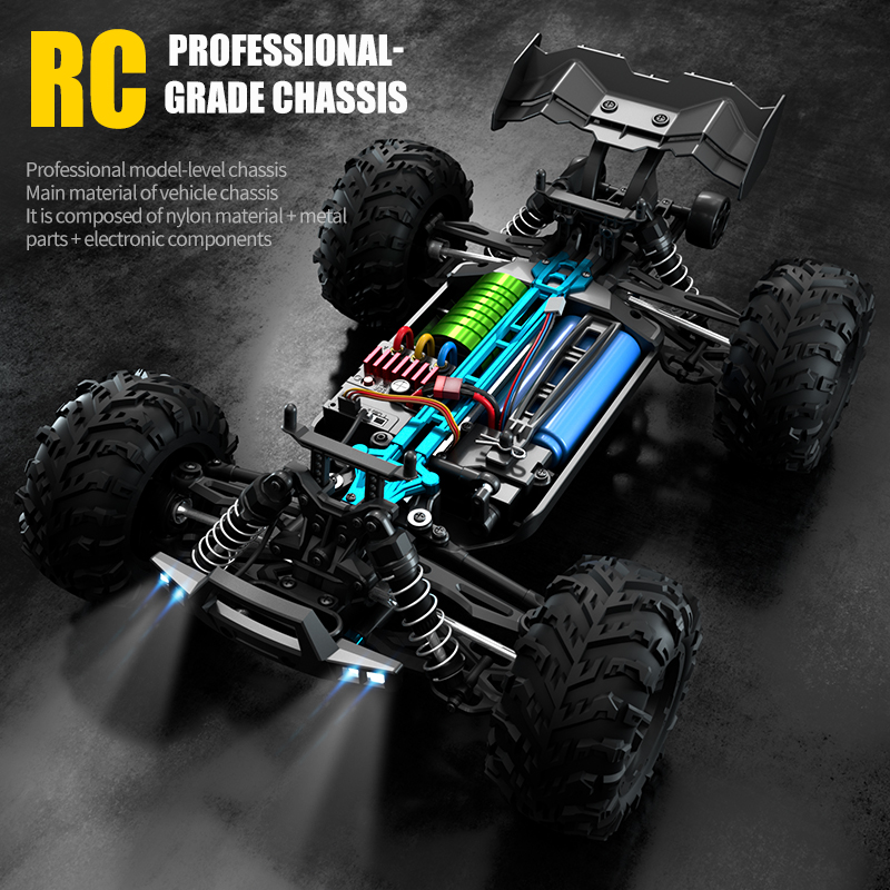 4WD 1:16 50-80KM/H RCカー LEDリモコ - Rc Roc Hobby のレビューと価格