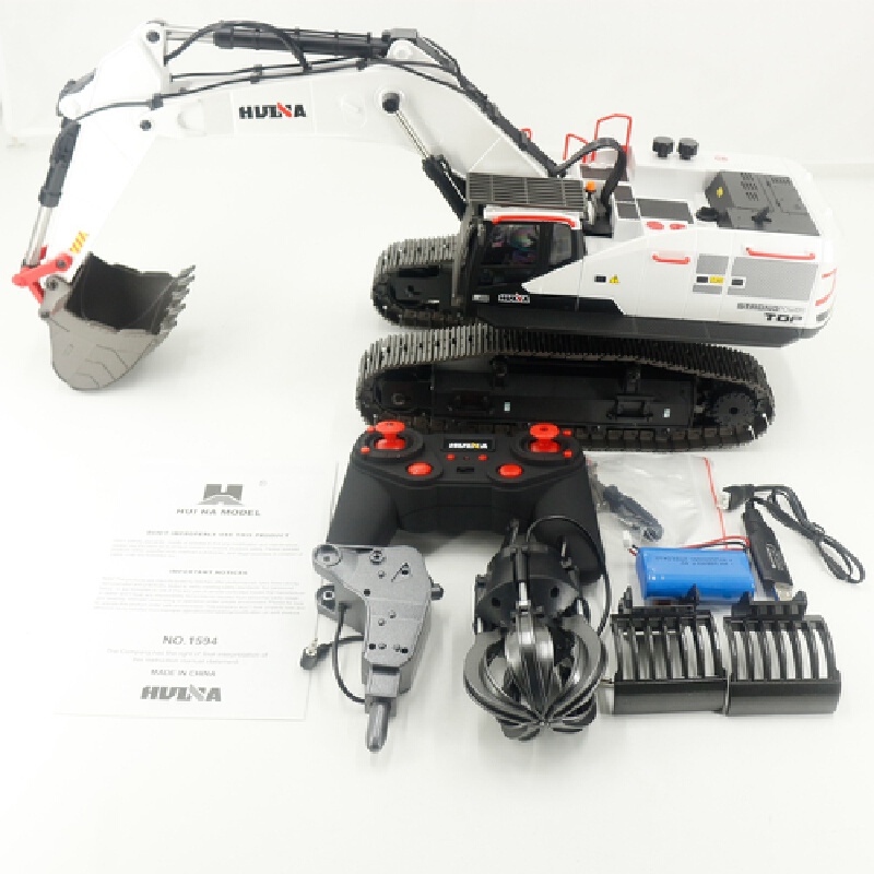 Huiner 1594 1/14 2.4GHz RCシミュレ - Rc Excavator Hydraulic のレビューと価格
