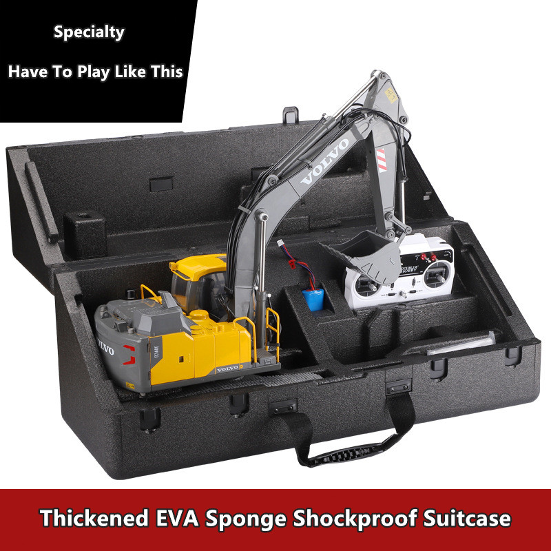 全金属製電動トラック,e111,1:14,無制限,360 ° - Rc Excavator Hydraulic のレビューと価格